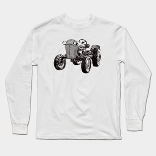 Drawing of an old tractor Long Sleeve T-Shirt